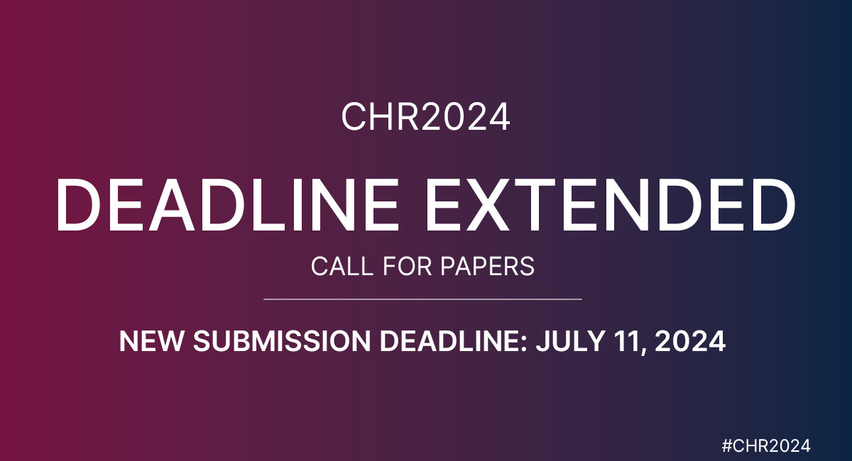 Image with text 'Call for Papers Extension' and new submission deadline