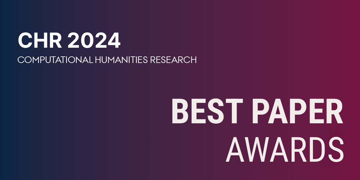 CHR 2024 graphic with 'Best Paper Awards' written in white text